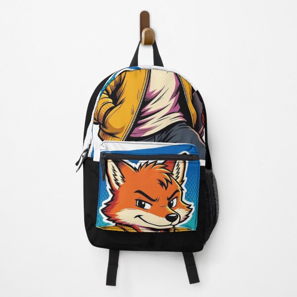 Item preview, Cool Skater Fox Retro Cartoon Illustration designed and sold by ElvisVintagePosters.