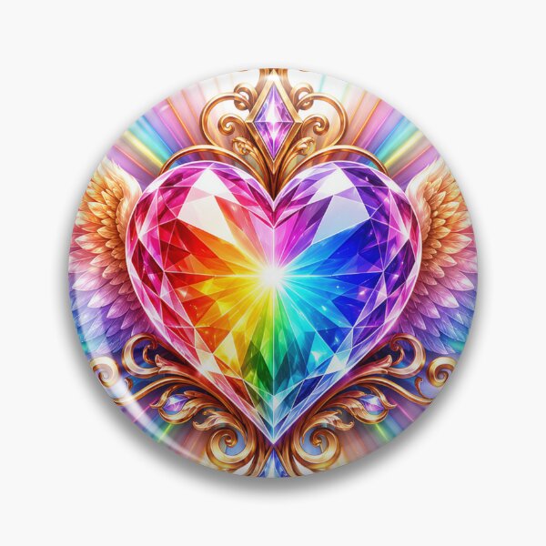 Item preview, Rainbow Winged Heart designed and sold by syotos-ai.