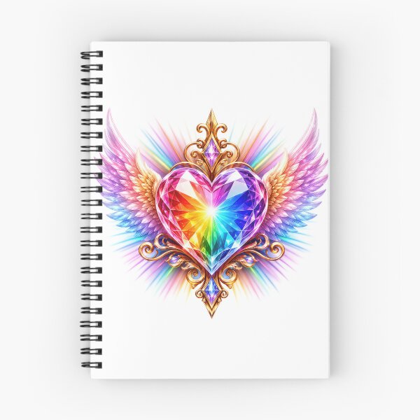 Item preview, Rainbow Winged Heart designed and sold by syotos-ai.