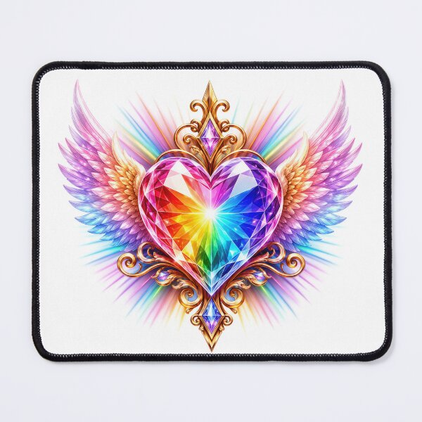 Item preview, Rainbow Winged Heart designed and sold by syotos-ai.