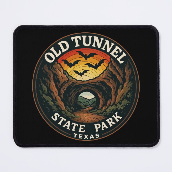 Item preview, Old Tunnel State Park Texas Retro Travel designed and sold by TomFrontierArt.