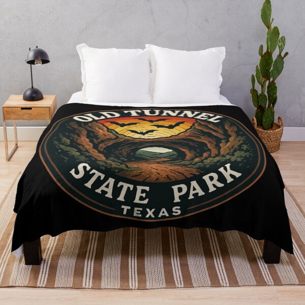 Item preview, Old Tunnel State Park Texas Retro Travel designed and sold by TomFrontierArt.