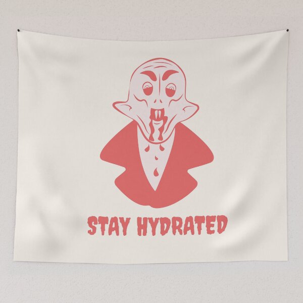 Item preview, Nosferatu Stay Hydrated Vampire Illustration designed and sold by beboplab.