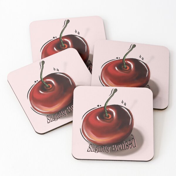 Item preview, Slightly Bruised Glossy Red Cherry Art designed and sold by Vanta5hade.