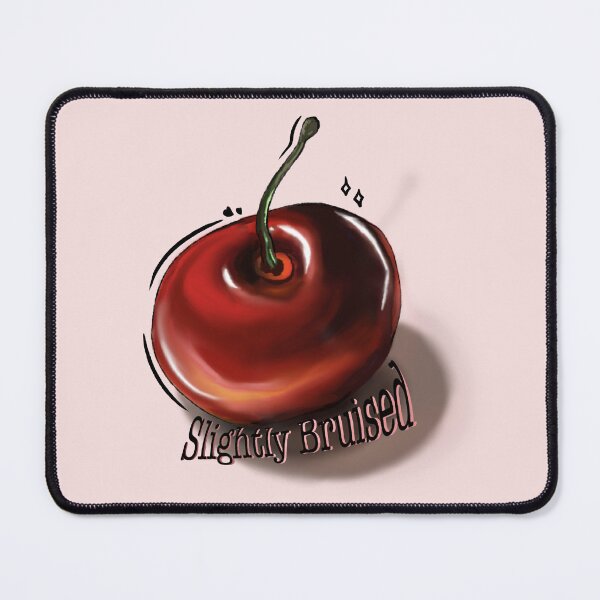 Item preview, Slightly Bruised Glossy Red Cherry Art designed and sold by Vanta5hade.