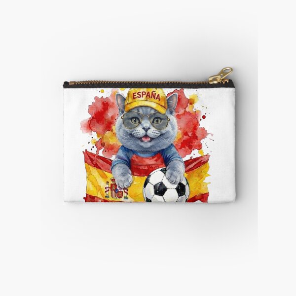 Item preview, British short hair cat World Cup Spain Suppawter designed and sold by The Suppawters.