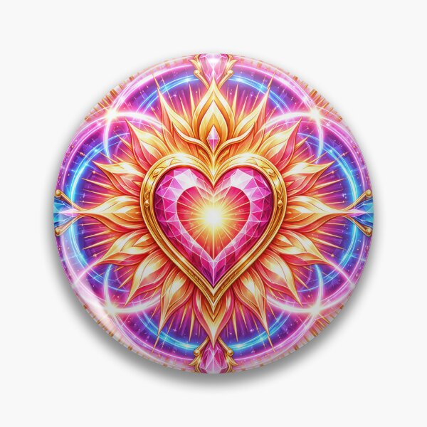 Item preview, Radiant Crystal Heart designed and sold by syotos-ai.
