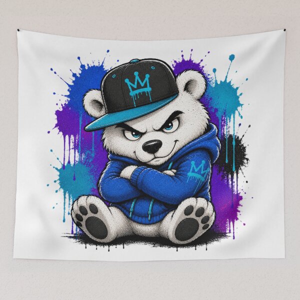 Item preview, Graffiti Polar Bear designed and sold by Thor-stone.