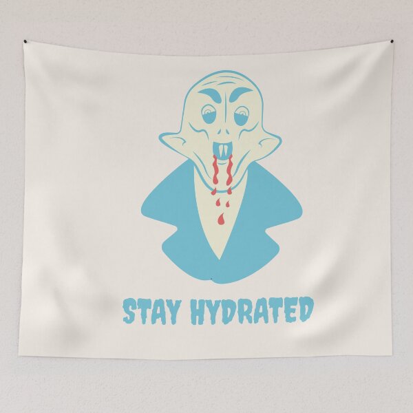 Item preview, Nosferatu Stay Hydrated Vampire Illustration designed and sold by beboplab.