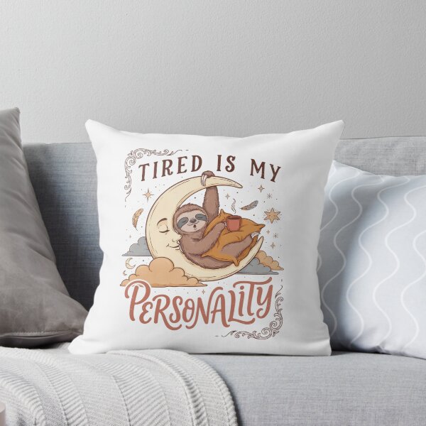 Item preview, Tired Is My Personality Funny Sloth T-Shirt, Cute Sleepy Sloth Graphic Tee, Lazy Animal Quote Shirt designed and sold by BlaackQueeen.