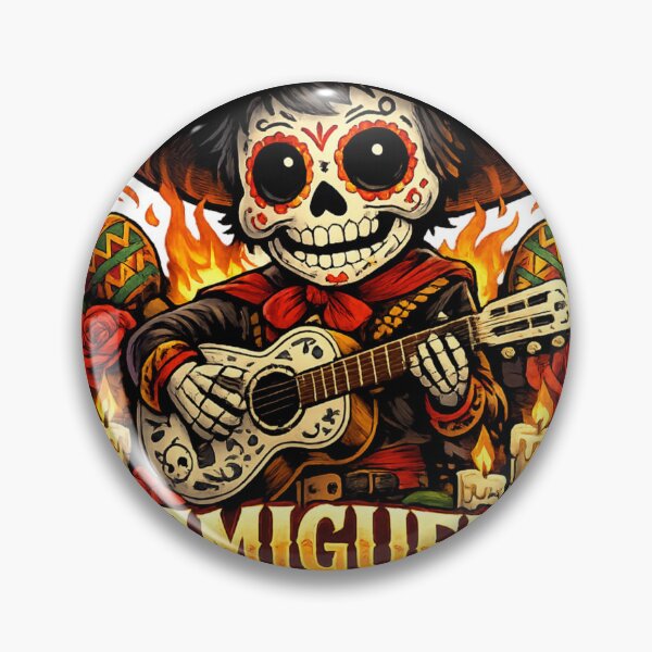 Item preview, Smiguel Sugar Skull Mariachi Guitar designed and sold by CatLovers Studio.
