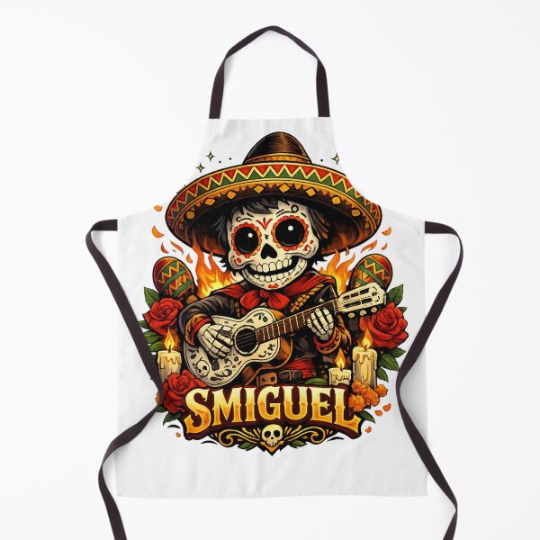 Artikelvorschau, Smiguel Sugar Skull Mariachi-Gitarre entworfen und verkauft von CatLovers Studio.