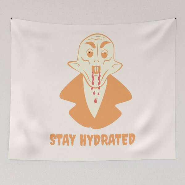 Item preview, Nosferatu Stay Hydrated Vampire Illustration designed and sold by beboplab.