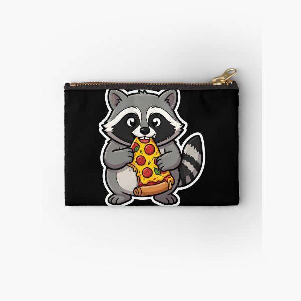 Item preview, Cute Kawaii Raccoon Eating Pizza Slice Trash Panda designed and sold by KCasual.