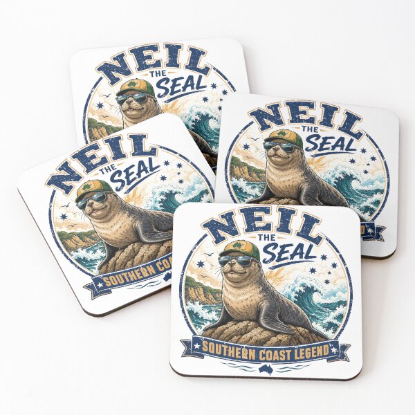 Item preview, Neil the Seal – Tasmania’s Favourite Flipper designed and sold by Holiday-Hunter.
