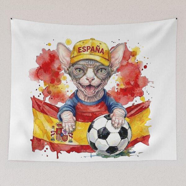Item preview, Sphynx cat World Cup Spain Suppawter designed and sold by The Suppawters.