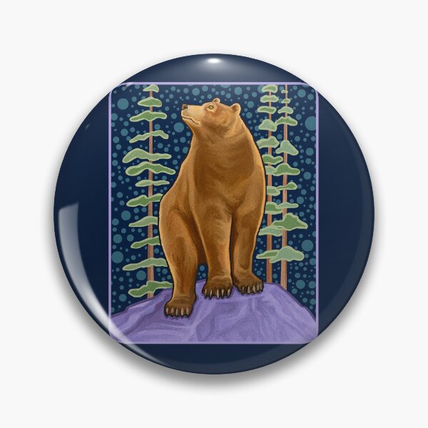Item preview, Mid Century Modern Brown Bear designed and sold by rorabeenie.