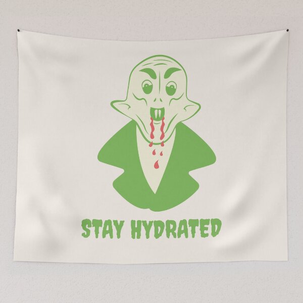 Item preview, Nosferatu Stay Hydrated Vampire Illustration designed and sold by beboplab.