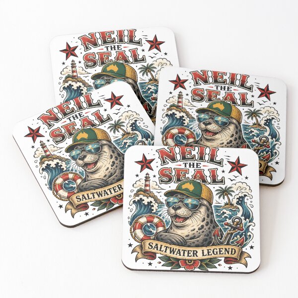 Item preview, Neil the Seal – Beach Nap Champion designed and sold by Holiday-Hunter.