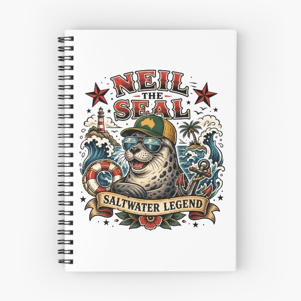 Item preview, Neil the Seal – Beach Nap Champion designed and sold by Holiday-Hunter.