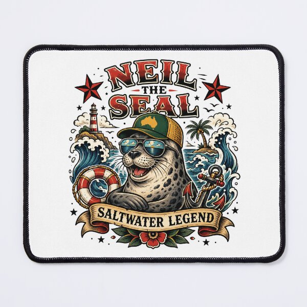 Item preview, Neil the Seal – Beach Nap Champion designed and sold by Holiday-Hunter.