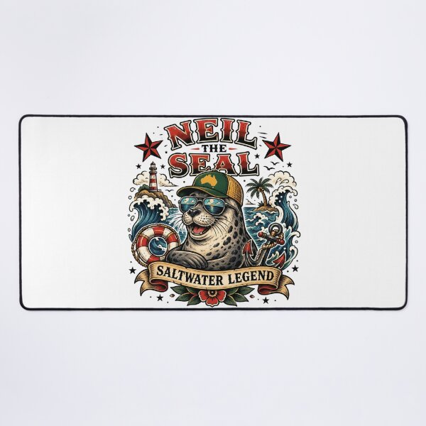 Item preview, Neil the Seal – Beach Nap Champion designed and sold by Holiday-Hunter.