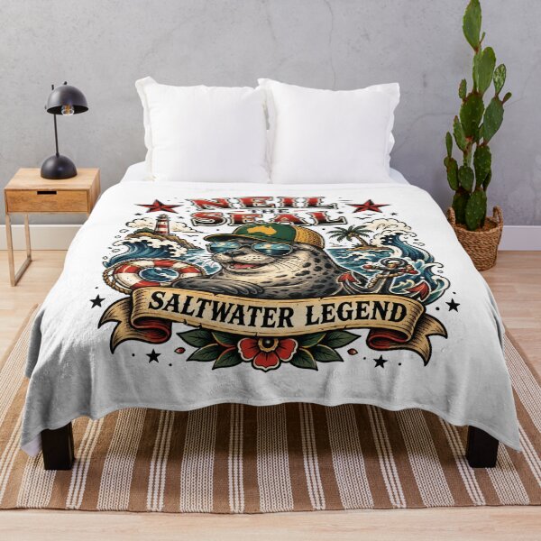 Item preview, Neil the Seal – Beach Nap Champion designed and sold by Holiday-Hunter.