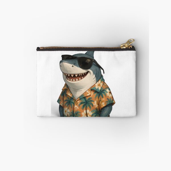 Item preview,  ​"Retro Tropical Shark Illustration - Vintage Summer Aesthetic" designed and sold by Theshop611.