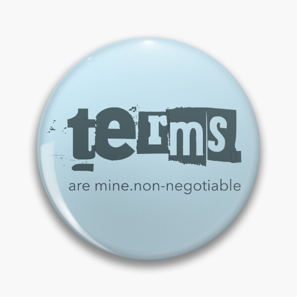 Item preview, My Terms Non-Negotiable PDA Neurodivergent Gift designed and sold by Notty DOT.