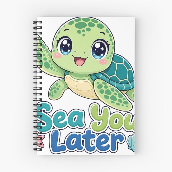 Item preview, Sea You Later Cute Turtle Kawaii designed and sold by BoosterShop.
