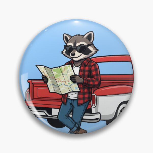 Item preview, Road Trip Raccoon, No Route Left To Chance designed and sold by NerdApproach.