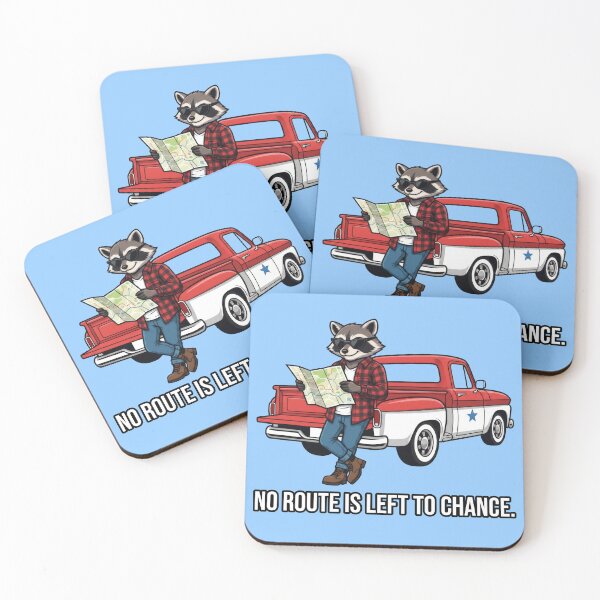 Item preview, Road Trip Raccoon, No Route Left To Chance designed and sold by NerdApproach.