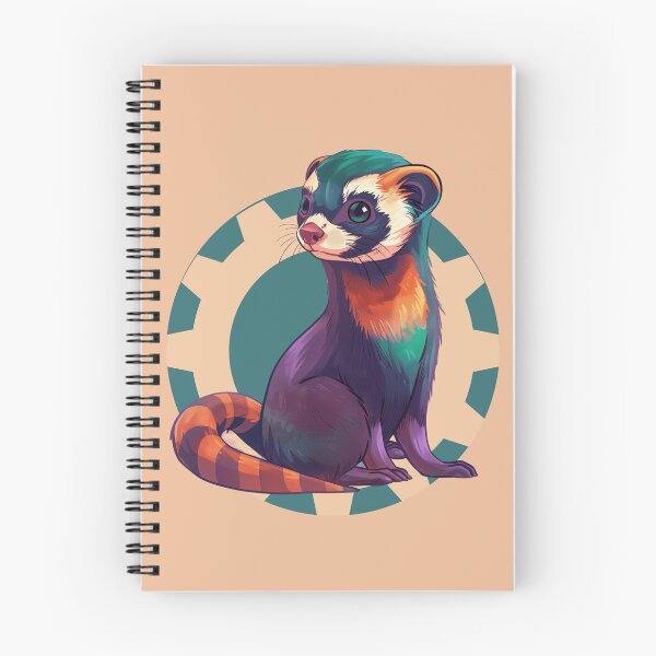 Item preview, Abstract Colorful Ferret with Geometric Background designed and sold by Szpaku desart .