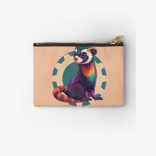 Item preview, Abstract Colorful Ferret with Geometric Background designed and sold by Szpaku desart .