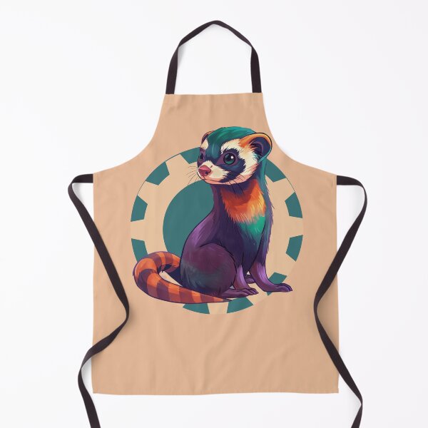 Item preview, Abstract Colorful Ferret with Geometric Background designed and sold by Szpaku desart .