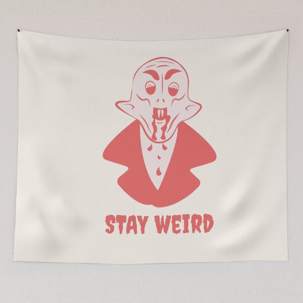 Item preview, Nosferatu Stay Weird Vampire Illustration designed and sold by beboplab.