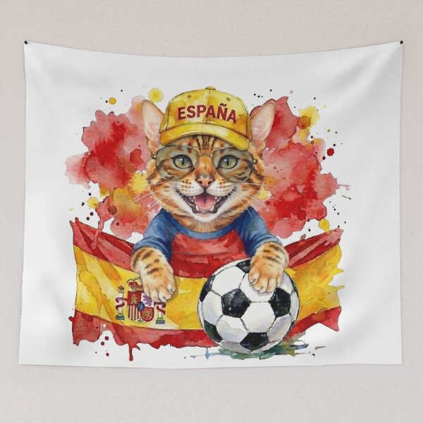 Item preview, Bengal cat World Cup Spain Suppawter designed and sold by The Suppawters.
