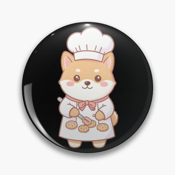 Item preview, Cute Shiba Inu Chef Baking Cookies Kawaii Dog designed and sold by KCasual.