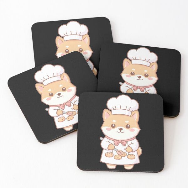 Item preview, Cute Shiba Inu Chef Baking Cookies Kawaii Dog designed and sold by KCasual.