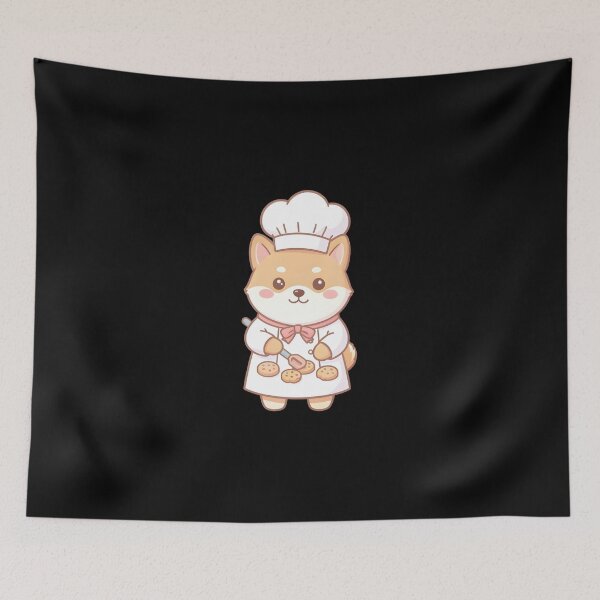 Item preview, Cute Shiba Inu Chef Baking Cookies Kawaii Dog designed and sold by KCasual.