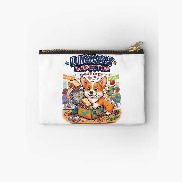 Item preview, Funny Corgi Lunch Box Inspector Shirt, Caught Snack Thief Cafeteria Corgi Tee, Unique Corgi Back to School Gift for Dog Lovers designed and sold by Wearable Canvas...