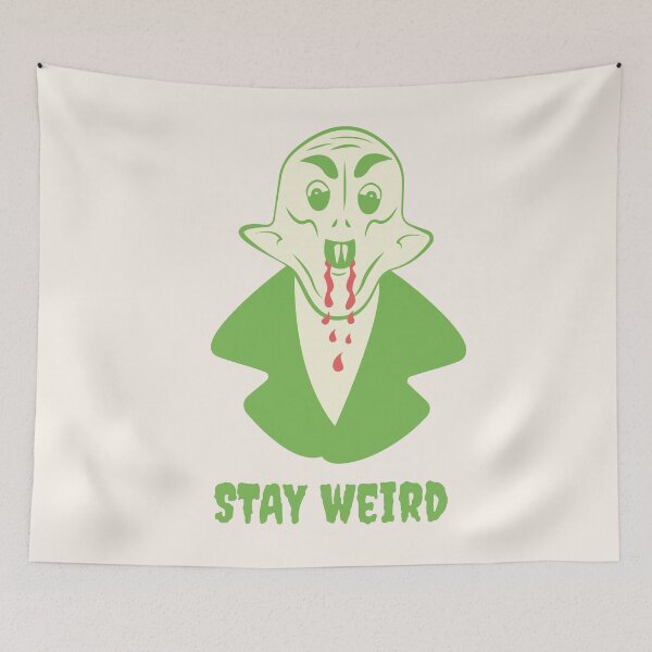 Item preview, Nosferatu Stay Weird Vampire Illustration designed and sold by beboplab.