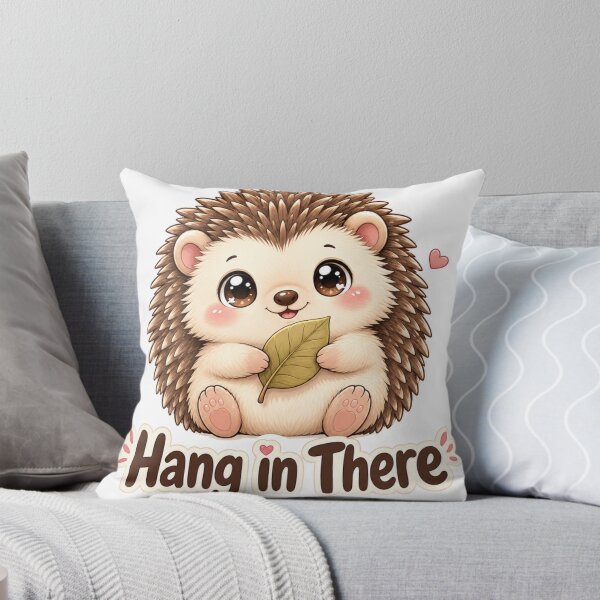 Item preview, Hang In There Cute Hedgehog Kawaii Saying designed and sold by BoosterShop.