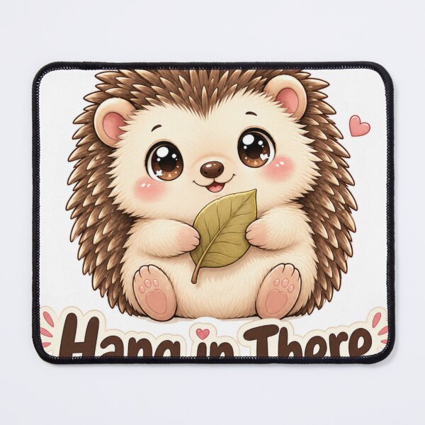 Item preview, Hang In There Cute Hedgehog Kawaii Saying designed and sold by BoosterShop.