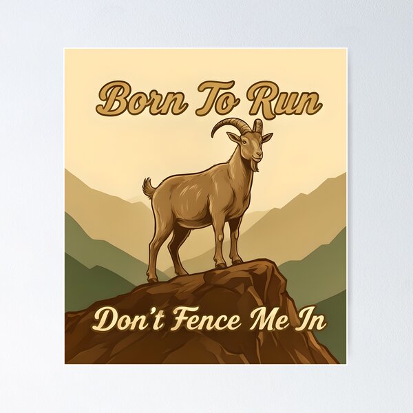 Item preview, Born to run - Don't fence me in designed and sold by ParadoxParadox.