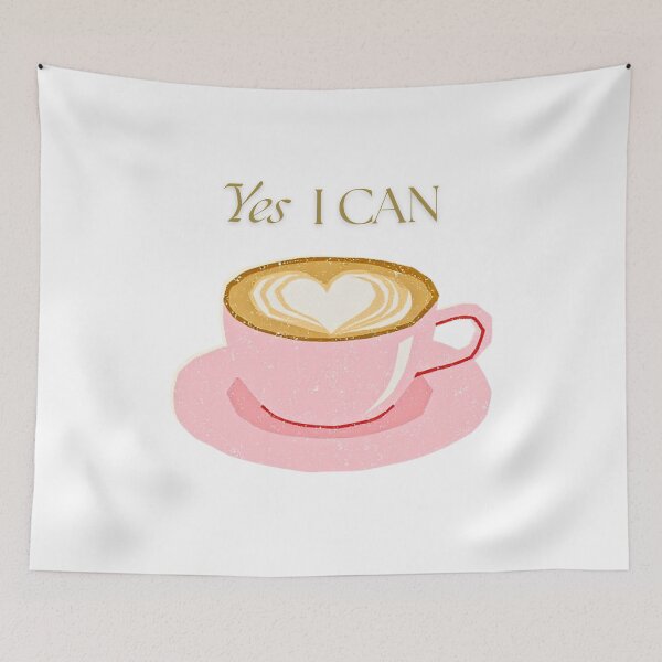Item preview, Pink Latte Cup Illustration  designed and sold by Bright Stone .
