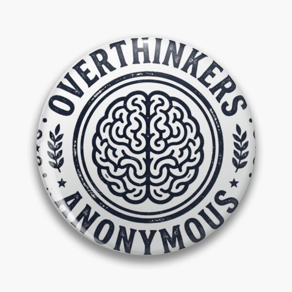 Item preview, Overthinkers Anonymous Vintage Brain Logo designed and sold by Pixele.