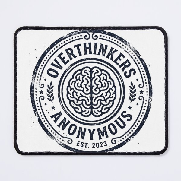 Item preview, Overthinkers Anonymous Vintage Brain Logo designed and sold by Pixele.