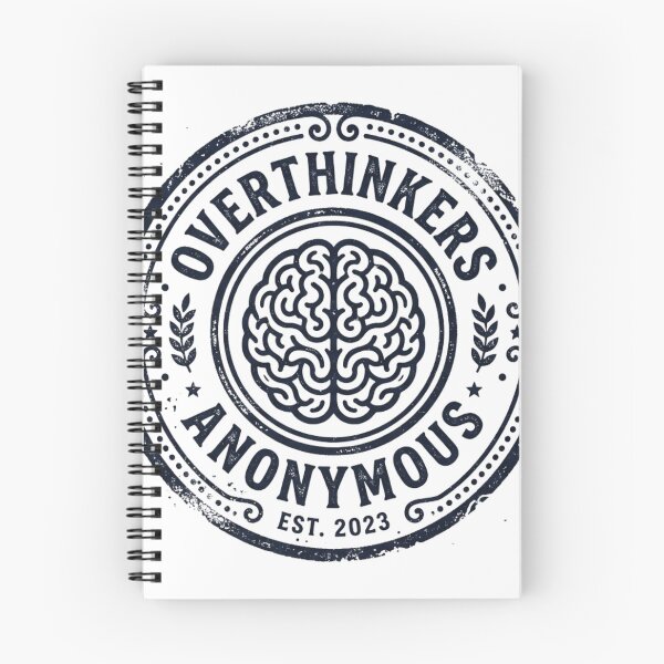 Item preview, Overthinkers Anonymous Vintage Brain Logo designed and sold by Pixele.