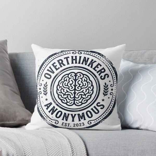 Item preview, Overthinkers Anonymous Vintage Brain Logo designed and sold by Pixele.